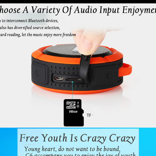 Load image into Gallery viewer, [Limited Time Offer !!!] Mini Portable Waterproof Bluetooth Speaker with Suction Cup
