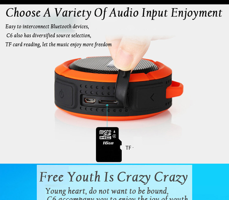 [Limited Time Offer !!!] Mini Portable Waterproof Bluetooth Speaker with Suction Cup