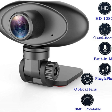 [Limited Time Offer !!!] HD 1080P Webcam Noise Reducing USB Computer Desktop Camera