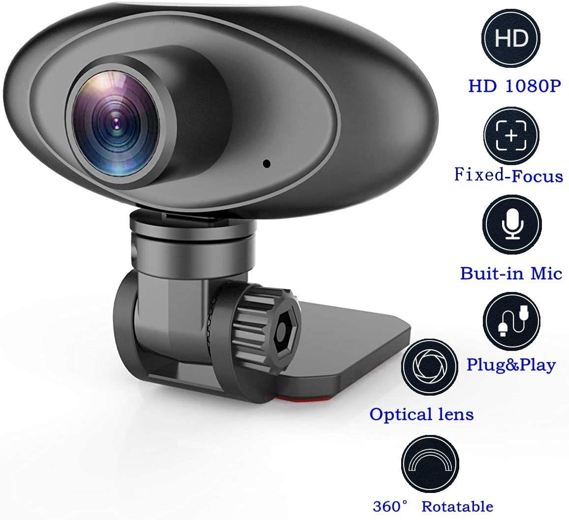 [Limited Time Offer !!!] HD 1080P Webcam Noise Reducing USB Computer Desktop Camera