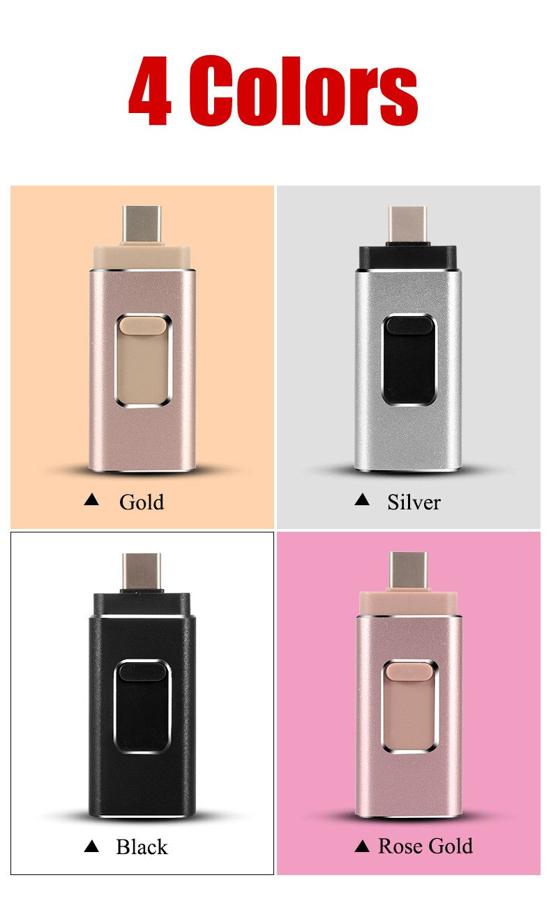 [Limited Time Offer !!!] High Speed 4 in 1 Pendrive U Stick Type-c OTG USB Flash Drive