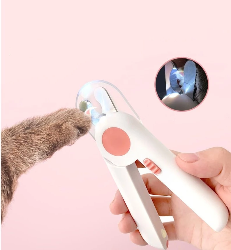 [Limited Time Offer !!!] Pet Nail Scissors LED Cat Nail Clipper Trimmer