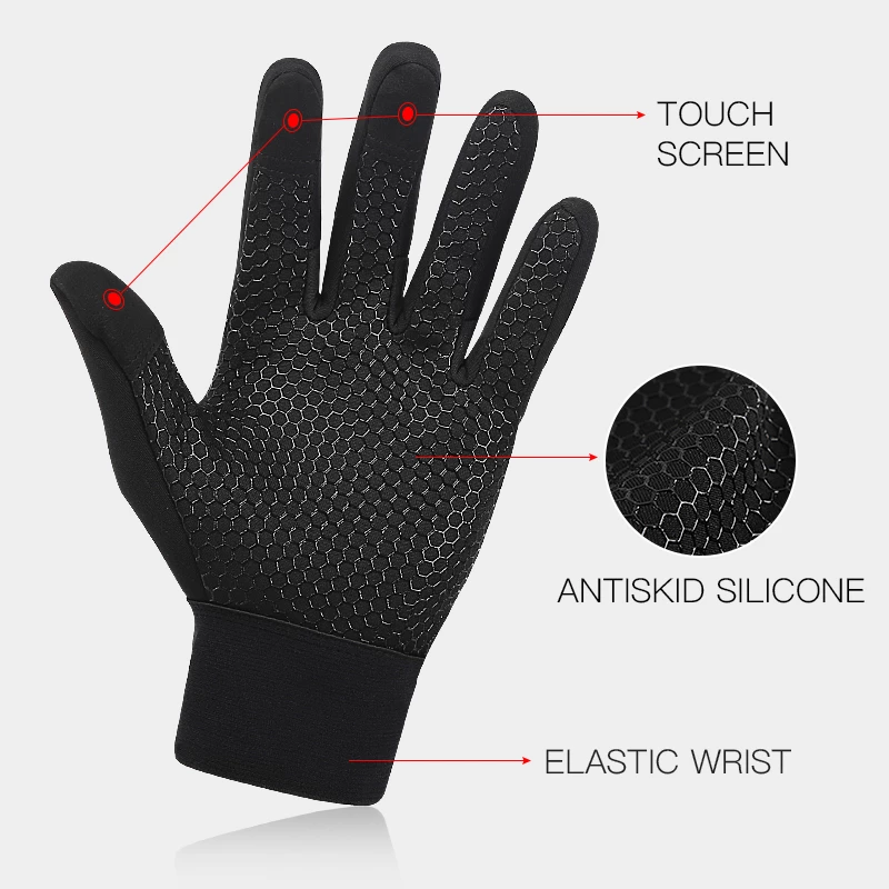 [Limited Time Offer !!!] Thermal Gloves Winter Cycling Gloves With Wrist Support Touch Screen