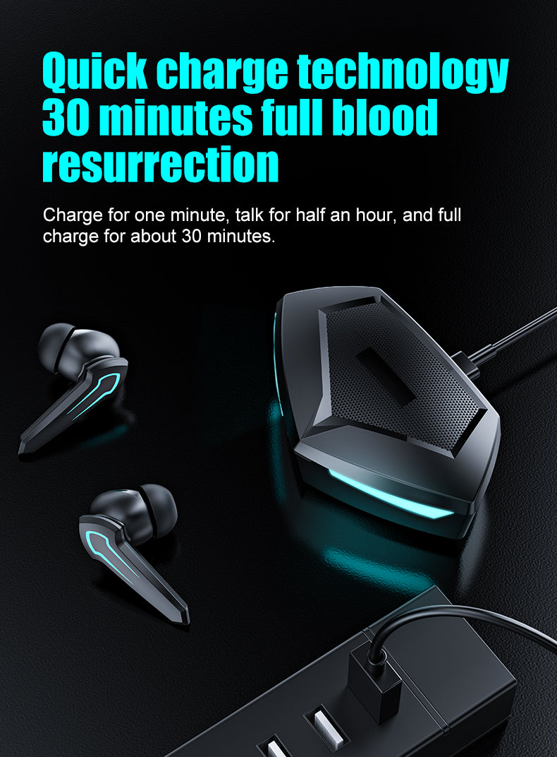 [Limited Time Offer !!!] TWS Gaming headset Bluetooth 5.1 Wireless Earphone