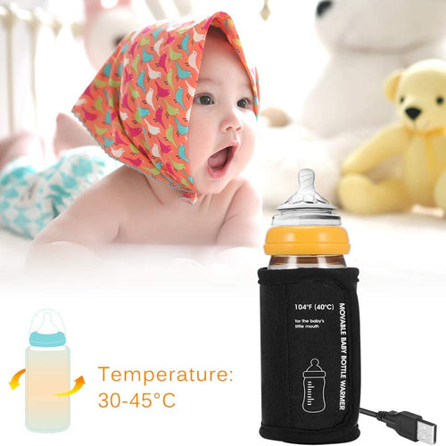 Load image into Gallery viewer, Baby Bottle Warmer Car Moveable USB Bottle Cup Heating Insulation Bag
