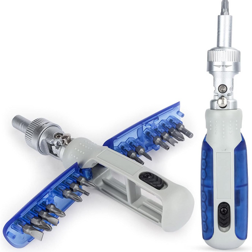 Load image into Gallery viewer, 14-in-1 Multi-Bit Magnetic Ratchet Screwdriver Set

