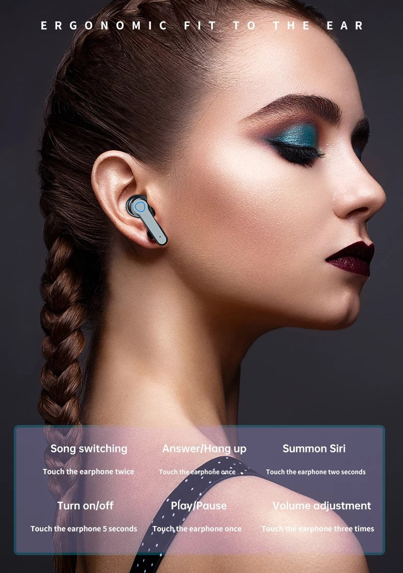 [Limited Time Offer !!!] TWS Wireless Bluetooth 5.1 Earphones Touch Control Hands-free Earbud