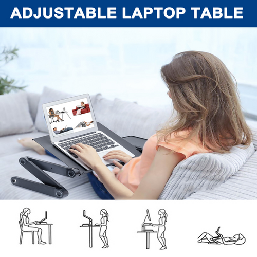 Load image into Gallery viewer, [Limited Time Offer !!!] Adjustable Height Laptop Stand for Desk Ergonomic Computer Table
