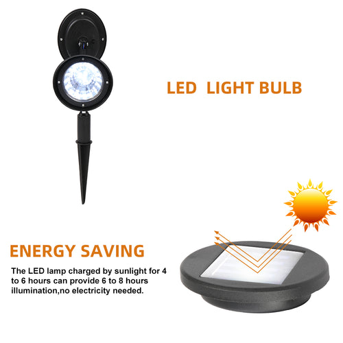 Load image into Gallery viewer, 2pcs Solar Landscape Spotlight LED Lighting for Garden
