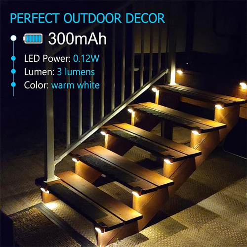 Load image into Gallery viewer, Solar Deck Lights LED Waterproof Outdoor Solar Powered LED Step Light
