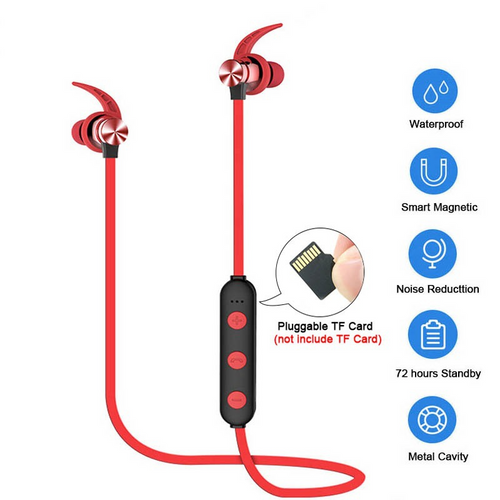 Load image into Gallery viewer, [Limited Time Offer !!!] Sports Bluetooth Earphone Magnetic Wireless Headset Support TF
