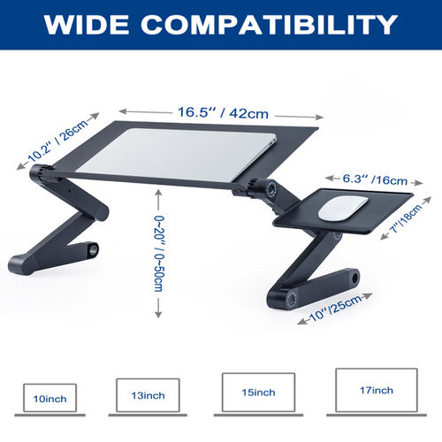 Load image into Gallery viewer, [Limited Time Offer !!!] Adjustable Height Laptop Stand for Desk Ergonomic Computer Table
