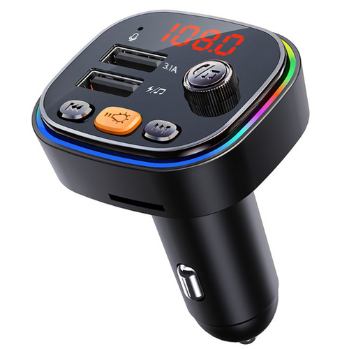 Load image into Gallery viewer, Handsfree Bluetooth MP3 Player Dual USB Fast Car Charger
