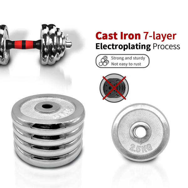 [Limited Time Offer !!!] 66LBS Adjustable Cast Iron Dumbbell Sets with Portable Packing Box