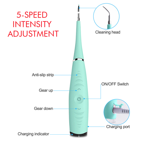 Load image into Gallery viewer, Electric Sonic Dental Tooth Calculus Remover Tooth Stains Cleaner
