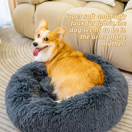 Load image into Gallery viewer, [Limited Time Offer !!!] Pet Beds for Cats Dog Bed Washable Anti Anxiety Fluffy Dog Bed
