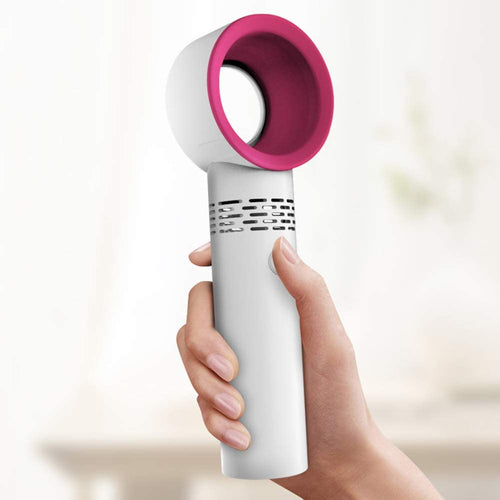 Load image into Gallery viewer, Rechargeable USB Bladeless Fan Portable Handheld Cooling Desk Mini Fan
