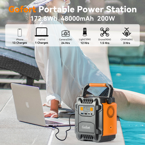 Load image into Gallery viewer, [Limited Time Offer !!!] Power Bank Solar Generator 200W Portable Power Station For Camping
