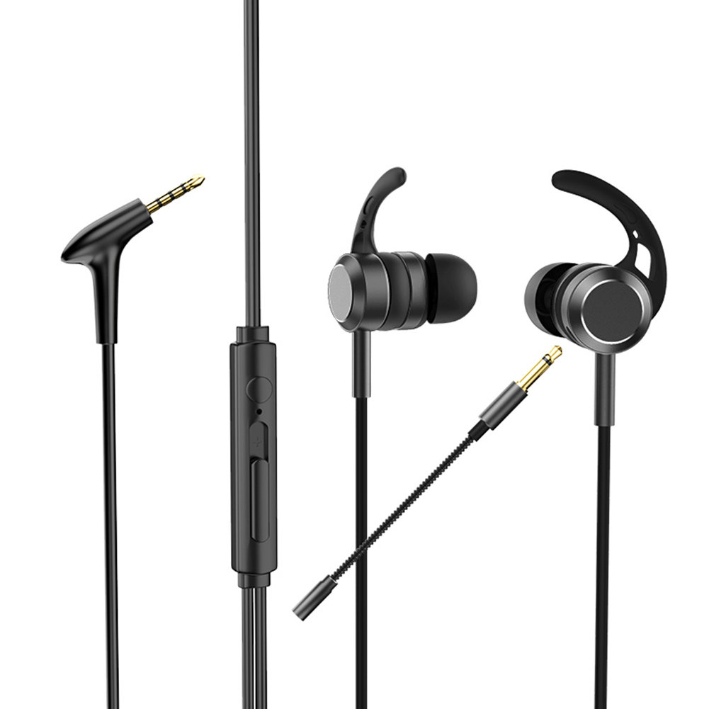 [Limited Time Offer !!!] In-Ear Bass Metal Wired Gaming Earphones with Mic