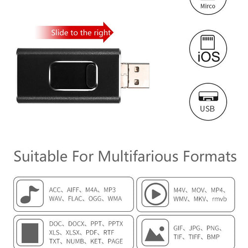 Load image into Gallery viewer, [Limited Time Offer !!!] High Speed 4 in 1 Pendrive U Stick Type-c OTG USB Flash Drive
