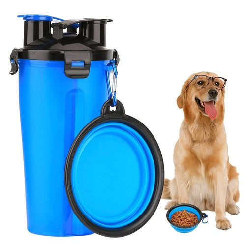 Load image into Gallery viewer, [Limited Time Offer !!!] 2 in 1 Dog Drinking Water Bottle with Bowls
