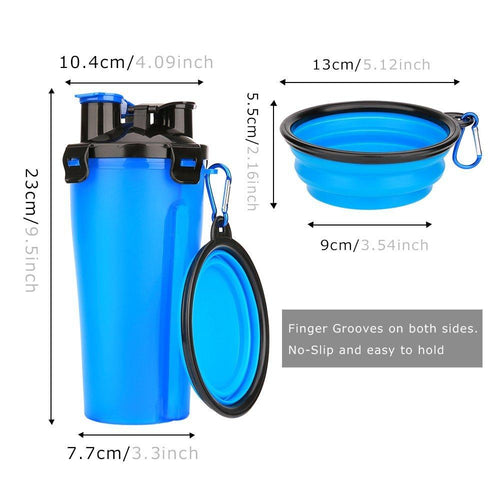 Load image into Gallery viewer, [Limited Time Offer !!!] 2 in 1 Dog Drinking Water Bottle with Bowls
