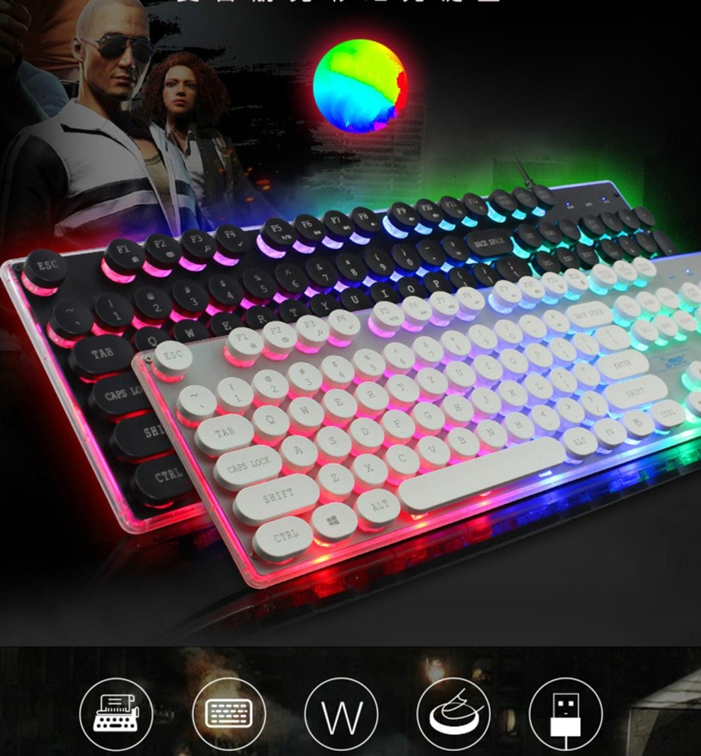 [Limited Time Offer !!!] Dragon LED Backlight Gaming USB Wired Keyboard Mouse Set