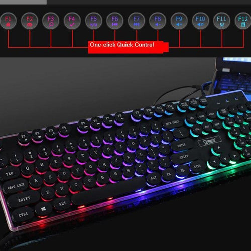 Load image into Gallery viewer, [Limited Time Offer !!!] Dragon LED Backlight Gaming USB Wired Keyboard Mouse Set
