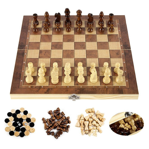 Load image into Gallery viewer, [Limited Time Offer !!!] Foldable Wooden Chess Set Board Game
