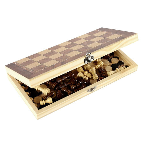 Load image into Gallery viewer, [Limited Time Offer !!!] Foldable Wooden Chess Set Board Game
