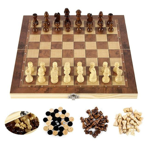 Load image into Gallery viewer, [Limited Time Offer !!!] Foldable Wooden Chess Set Board Game
