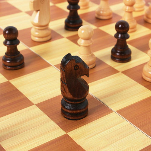 Load image into Gallery viewer, [Limited Time Offer !!!] Foldable Wooden Chess Set Board Game
