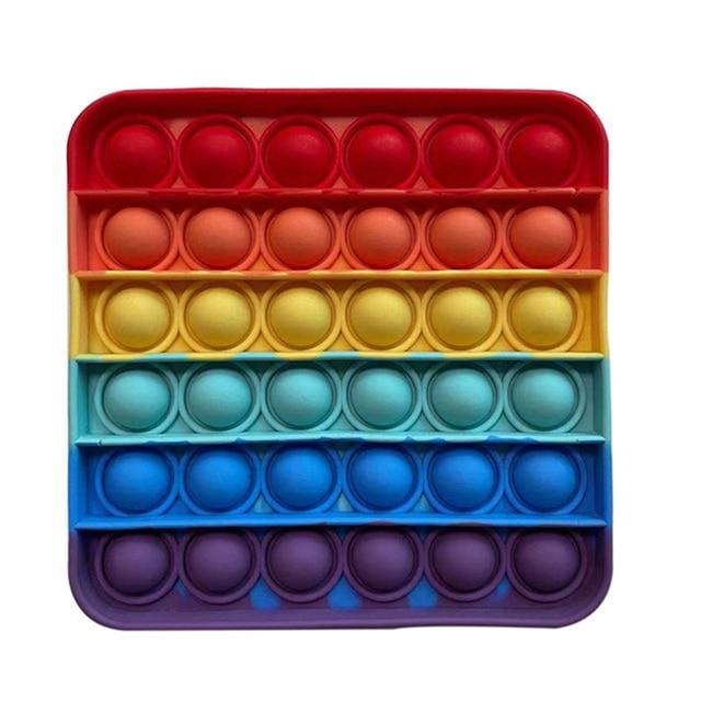 [Limited Time Offer !!!] Colorful Rainbow Bubble Press Fidget Stress Relief Toy ( 4 pcs set)