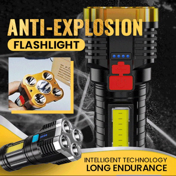 [Limited Time Offer !!!] Ultra Bright Waterproof Outdoor LED Flashlight with Side Lamp