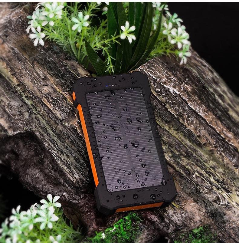 [Limited Time Offer !!!] 10000mAh Solar Power Bank Waterproof Solar External Battery Emergency