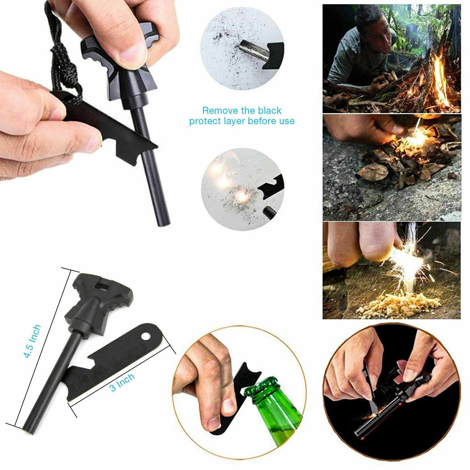 [Limited Time Offer !!!] 14 in 1 Outdoor Emergency Survival And Safety Gear Kit Camping