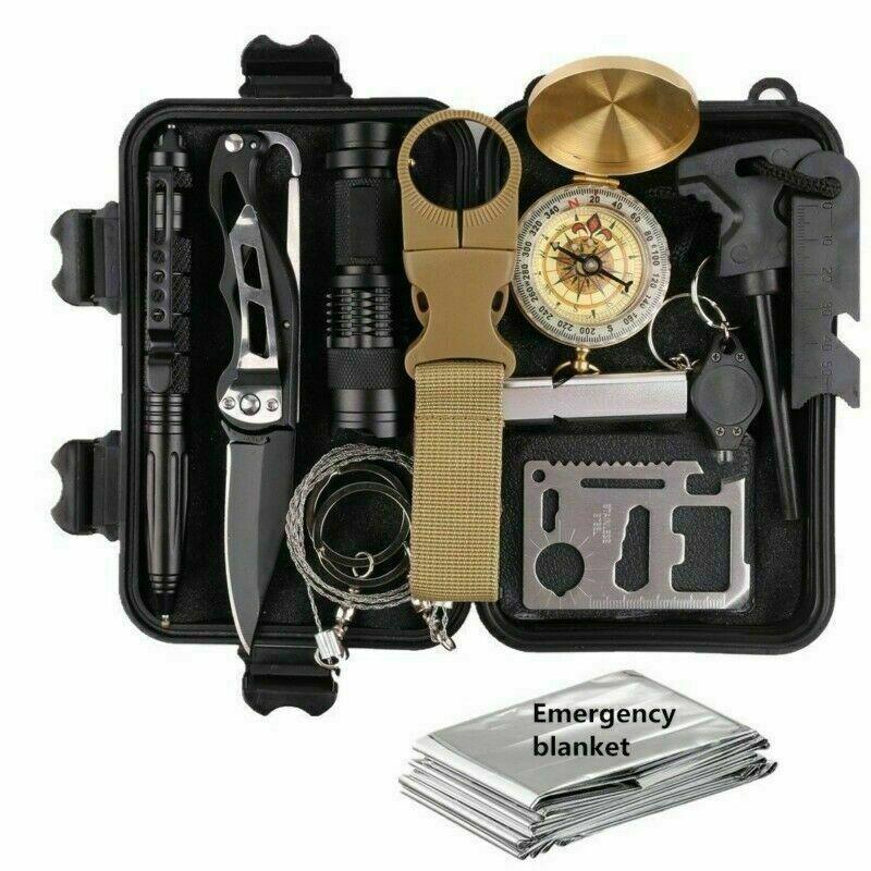 [Limited Time Offer !!!] 14 in 1 Outdoor Emergency Survival And Safety Gear Kit Camping