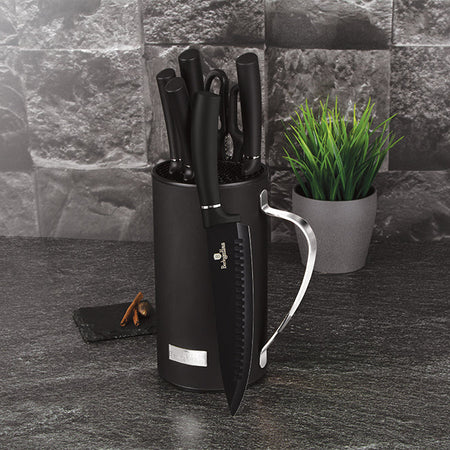 [Limited Time Offer !!!] 7-Piece Knife Set with Mobile Stand