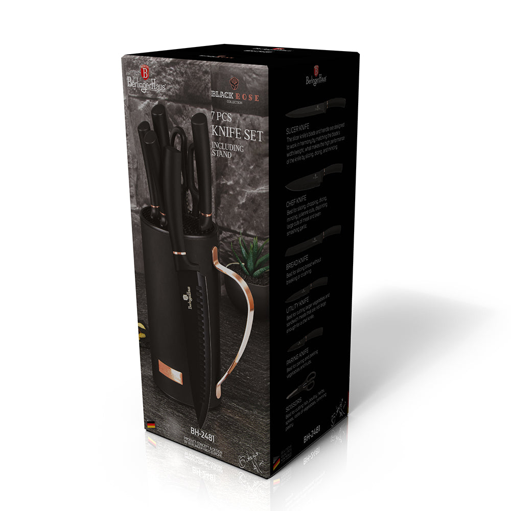 [Limited Time Offer !!!] 7-Piece Knife Set with Mobile Stand