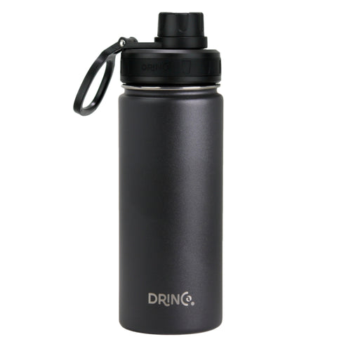 Load image into Gallery viewer, [Limited Time Offer !!!] DRINCO® 18oz Stainless Steel Sport Water Bottle - Black
