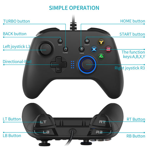 Load image into Gallery viewer, [Limited Time Offer !!!] Wired Gaming Controller Joystick Gamepad with Dual-Vibration
