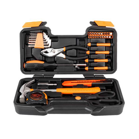 [Limited Time Offer !!!] 39PCS Hand Tool Set Home Measuring Tape Pliers Tool Kit