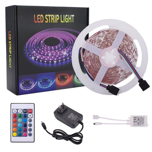 Load image into Gallery viewer, [Limited Time Offer !!!] 150-LED 24W RGB IR44 Light Strip Set with IR Remote Controller
