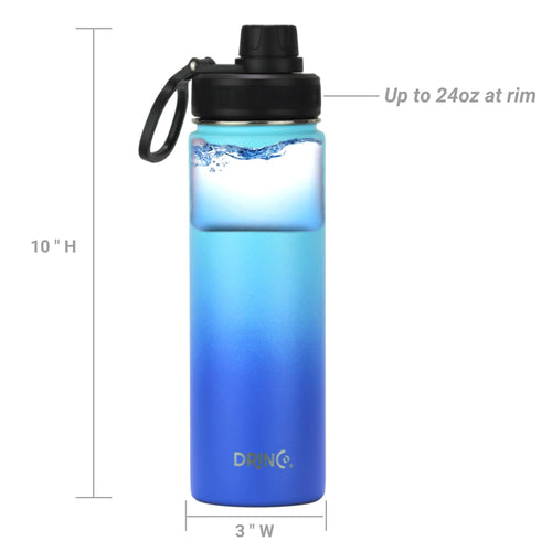 Load image into Gallery viewer, [Limited Time Offer !!!] DRINCO® 22oz Stainless Steel Sport Water Bottle - Morning Sky Blue
