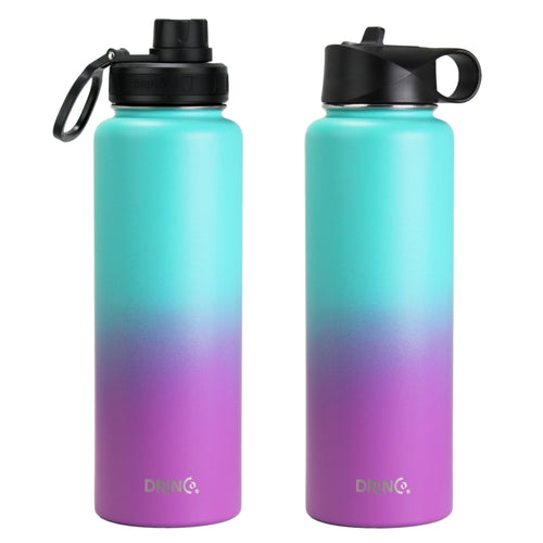 Load image into Gallery viewer, [Limited Time Offer !!!] DRINCO® 40oz Stainless Steel Sport Water Bottle - Ombre Fuschia Teal
