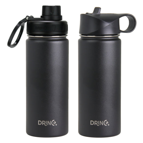 Load image into Gallery viewer, [Limited Time Offer !!!] DRINCO® 18oz Stainless Steel Sport Water Bottle - Black
