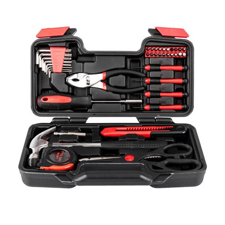 [Limited Time Offer !!!] 39PCS Hand Tool Set Home Measuring Tape Pliers Tool Kit